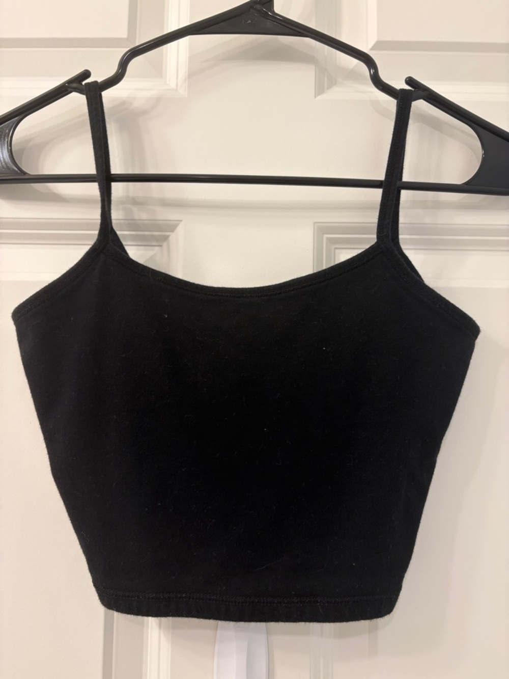wild fable Black Spaghetti-Strap Crop Top
